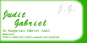 judit gabriel business card
